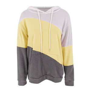 Autumn Winter <b>Grey</b> Pullover Oversize Knitted Hoodie for <b>Women</b> Custom Logo Hooded Printed Techniques Plus Basic Logo Sweatshirt - Product Image 1