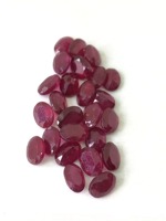 Rubis naturel en vrac ovale à facettes 6x8 MM pierres précieuses en vrac de haute qualité pour les fabricants de bijoux prix de gros pour la livraison gratuite