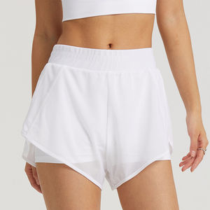 Top tendance femmes haute qualité séchage rapide Board Shorts Gym vêtements actifs respirant Fitness Shorts 100% coton taille élastique - Product Image 3