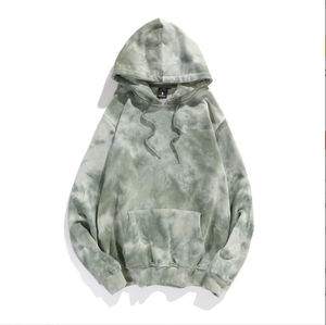 Sudadera con capucha informal para hombre de llegada superior hecha a medida Tie Dye poliéster térmico/algodón a prueba de viento colección de invierno ecológica - Product Image 3