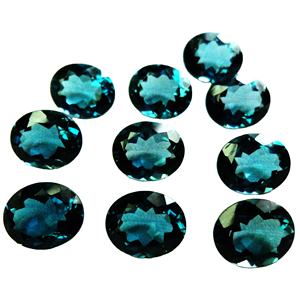 Piedra preciosa auténtica suelta de Topacio azul natural para la fabricación de joyas, piedra de corte facetado, forma ovalada, piedra preciosa para hacer joyas OEM - Product Image 3