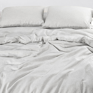 Bộ ga trải giường hữu cơ cao cấp 70% tre 30% lanh, bộ đồ giường hữu cơ sang trọng, bộ đồ giường dệt, thân thiện với môi trường, bộ sưu tập cao cấp - Product Image 4