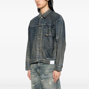 Veste en jean en toile de coton épaisse pour femme, personnalisée, de haute qualité, délavée à l'acide, coupe décontractée, design utilitaire, réversible, pour l'extérieur - Product Image 2