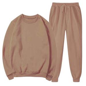Survêtement hommes survêtement ensemble décontracté couleur unie pull à manches longues sweat chemises cordon pantalons longs hiver automne tenues - Product Image 5