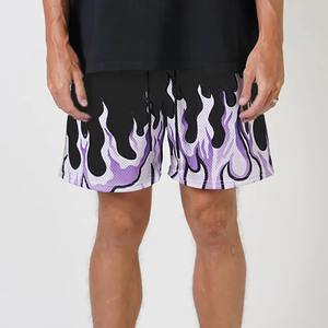 2025 pantalones cortos de lana informales de estilo de calle de gimnasio para hombres personalizados de secado rápido transpirable de algodón medio tejido no tejido liso pantalones cortos calientes - Product Image 4