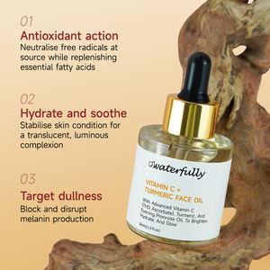 น้ำมันบำรุงผิวหน้าสูตรไวท์เทนนิ่ง ลดเลือนริ้วรอย วิตามินซี ขมิ้น ผลิตภัณฑ์ดูแลผิวจากธรรมชาติ แบรนด์ส่วนตัวจากเกาหลี - Product Image 4