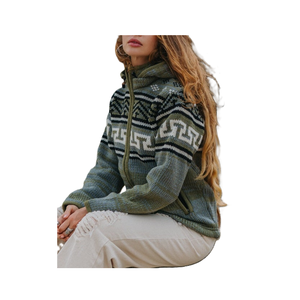 Chaquetas de lana de alto rendimiento para mujer Tejido transpirable Teñido en nuevos diseños para uso en exteriores - Product Image 5