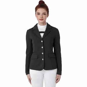 Chaqueta de competición de poliéster personalizable para mujer, prendas de vestir ecuestres al por mayor de gama alta para traje de equitación y productos equinos - Product Image 4