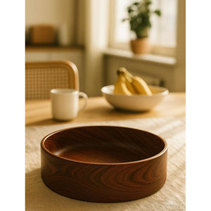 Produit le plus vendu Naturel Antique Fini Rond Taille Personnalisée Bol À Fruits Bol À Salade De Service Centre De Table Idéal Déco - Product Image 5