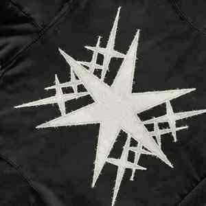 Sudadera con capucha Unisex de algodón de gran tamaño Vintage con estampado de bordado de angustia personalizado de la mejor calidad, Sudadera con capucha francesa lavada con ácido para hombre - Product Image 1