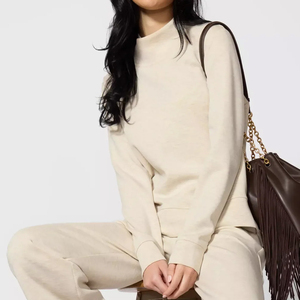 Suéter Holgado de Mezcla de Algodón, Ropa Cómoda de Talla Grande para Mujer, Ropa y Accesorios - Product Image 2