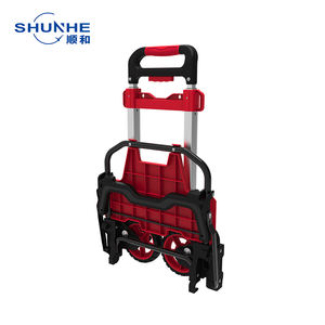 Troli Belanja Lipat Portabel Shunhe 90SE Ringan dari Aluminium & PP dengan Tas Besar Kapasitas Beban 60kg Tersedia OEM - Product Image 2