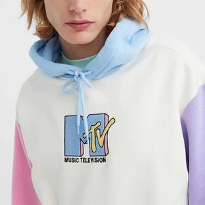 Sweat-shirt à capuche coupe classique avec poche kangourou, blocs de couleur, prix de gros, logo brodé, impression numérique hiver, personnalisé pour homme - Product Image 5