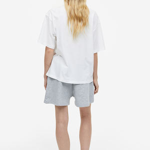 Nueva llegada de alta calidad, manga corta, logotipo personalizado, cuello redondo, Color sólido, camiseta para mujer en diferentes colores - Product Image 4