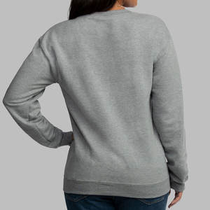 Sudadera de cuello redondo para hombre, manga larga, ajuste Regular, gris Heather, último algodón, cuello redondo térmico, estilo F260 - Product Image 6