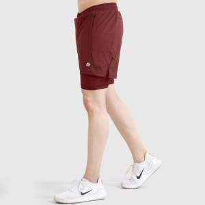 กางเกงบาสเก็ตบอล GA Sporty รุ่น Laser Grip Design ผ้าโพลีเอสเตอร์ 100% เอวยางยืด ทออย่างดี ไซส์ 5XL สีแดงเลือดหมู พร้อมโลโก้ปัก - Product Image 3