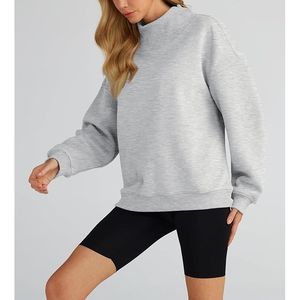 Sweatshirt <b>for</b> <b>Women</b>, Casual <b>Turtleneck</b> Drop-shoulder Sweatshirts <b>Women</b> Loose Fit Long Sleeve Pullover <b>Tops</b> Cute Soft Shirt - Product Image 2