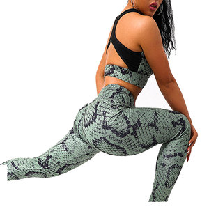 Soutiens-gorge et leggings de sport respirants Ensembles de yoga sexy Ensemble de vêtements de sport élégants Motif serpent Ensembles pour femmes 2 pièces - Product Image 3