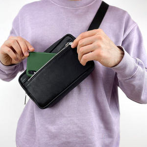 2025กระเป๋าคาดเอวหนังแท้สำหรับผู้ชาย, กระเป๋าคาดอกคาดลำตัวกระเป๋าคาดสะโพกง่ายต่อการพกพา LFP-0003แฟชั่น - Product Image 3