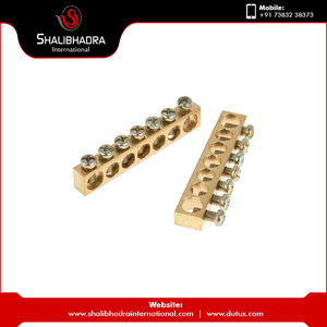 Durable Brass & Copper <b>Earth</b> Grounding Neutral Bars Direct Burial Approved <b>for</b> Industrial and Outdoor Applications - Product Image 5