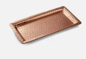 Bandeja de servicio de cobre decorativa, plato hecho a mano de calidad superior, bandeja de servicio de cobre nueva al por mayor con estilo clásico - Product Image 2