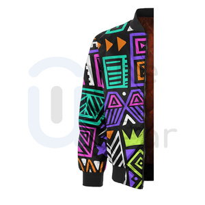 Veste bomber imprimée de haute qualité pour homme et femme, vêtements de sport d'hiver, col montant, séchage rapide, respirante, écologique - Product Image 4