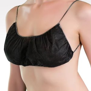 Sujetador sin costuras de algodón negro hecho a mano con fibra de bambú, con aros, transpirable, estilo sexy, para mujer, salón de belleza - Product Image 2