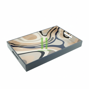 Nuevo Producto: Bandeja de Servicio Rectangular con Asas, Decoración Otomana, Bandeja de Vanidad para Desayuno, Bebidas, Cocina, Comedor, Sala de Estar - Product Image 4