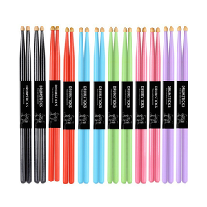 <span class=keywords><strong>Baquetas</strong></span> coloridas de arce 5A con agarre cómodo y acabado antideslizante, <span class=keywords><strong>baquetas</strong></span> personalizadas OEM disponibles Maple 5A OEM Jazz - Product Image 1