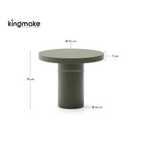 Table Ronde Extérieure Robuste en Béton pour Jardin, Mobilier de Jardin de Luxe en Gros pour Complexes Hôteliers et Bords de Piscine
