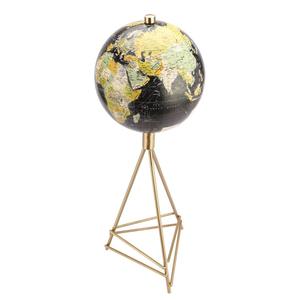 Globe terrestre rotatif avec support en métal noir et affichage de la carte colorée pour la maison, le bureau, l'équipement pédagogique de géographie - Product Image 5