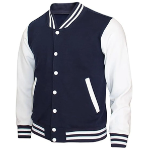 Venta al por mayor personalizado Unisex de la moda a prueba de viento Varsity Zip-up Chaquetas Poliéster Casual Chaqueta de béisbol de PAKISTAN - Product Image 5