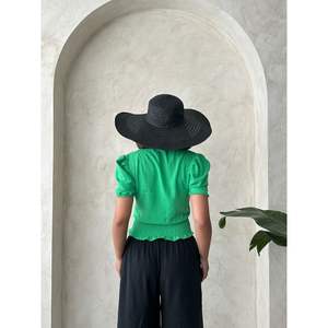 Topshow - Blusas de Lino con Estampado Floral de Pistacho para Mujer, Elegantes Blusas con Estampado Floral - Product Image 1