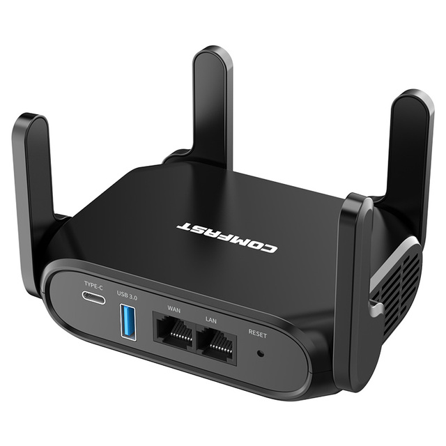 COMFAST WR632AX 3000Mbps Dual-Band Wi-Fi 6 Travel Router, Easy Mesh OpenWRT with 2.5Gbps Network Port
