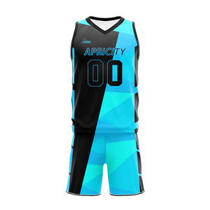 เสื้อบาสเก็ตบอลและกางเกงขาสั้นผ้าโพลีเอสเตอร์ตาข่ายระบายอากาศได้ดีน้ำหนักเบา100% - Product Image 5