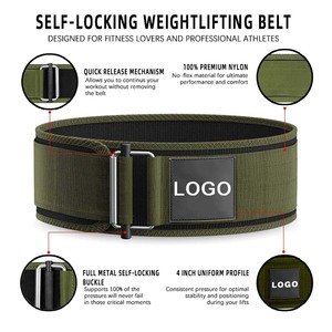 Phòng tập thể dục cũng thể Thao Điều Chỉnh tự khóa Trọng lượng nâng vành đai nylon trở lại hỗ trợ Trọng lượng nâng vành đai phòng tập thể Dục Đào Tạo vành đai cho unisex. - Product Image 2