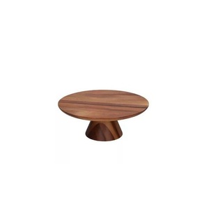 Soporte de postre de madera hecho a mano con un acabado rico diseñado para cenas elegantes fiestas rústicas o estilo de exhibición de pasteles - Product Image 1