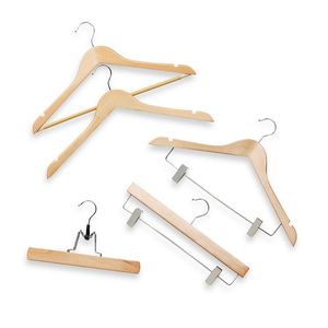 USING HANDMADE BEST High Quality Boutique Style a Grade Lotus Wooden Hanger With Notches with Bar Suit Hanger - Product Image 2