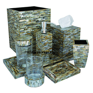 Juego de baño con acabado personalizado, accesorios de baño de diseño hechos a mano de alta calidad, juego de baño elegante clásico - Product Image 1