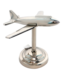 Modelo de Avión Brillante con Base Decorativa, Modelo a Escala 1:100 de Metal Fundido a Presión con Hélice para Decoración del Hogar - Product Image 4