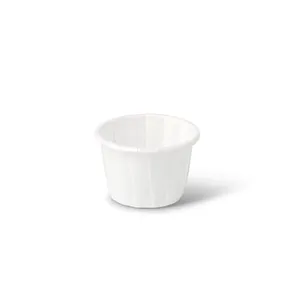 35Ml 1.25 Oz Stackable & Easy To Handle Mini White Disposable Paper Tasting Cups Sauce Sample Mugs - 5000 pcs/carton - Product Image 2