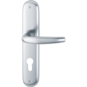 Atlanta 1530/273P Aluminium F1 PZ 72 mm DIN Left/Right HOPPE <b>Long</b> Plate Set for <b>Curtain</b> Poles Tracks & Accessories - Product Image 1