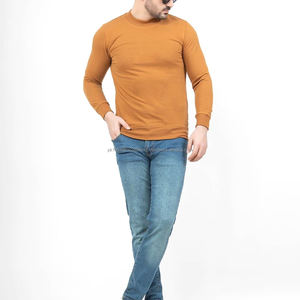 Nuevo estilo logotipo personalizado impresión hombres peso pesado francés Terry sudadera al por mayor logotipo personalizado hombres cuello redondo sudaderas - Product Image 1