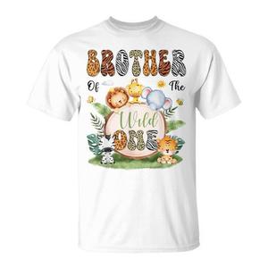 T-shirt Promozionale Personalizzabile per il Primo Compleanno del Bambino: Fratello del Safari Selvaggio - Product Image 1