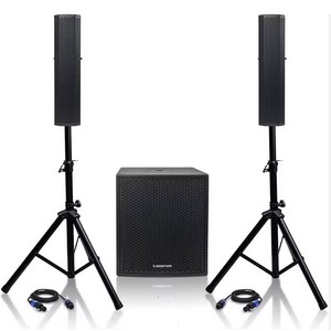 ORDENE AHORA: Sistema de Altavoces PA de 2 Vías con Subwoofer de 15 y 18 Pulgadas + 4 Altavoces de Columna de 3 Vías, Sistema de Audio Estéreo HiFi - Product Image 4