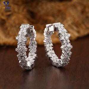 ต่างหูเพชรทรงกลมสวยงาม1.86 TDW เครื่องประดับเพชร HPHT/CVD - Product Image 5