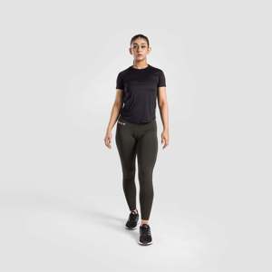 Leggings Deportivos con Diseño Estampado Strike Performance, Compresión, Casuales, Tejido Sin Costuras, Hechos con Spandex y Nailon, Color Oliva, Cintura para Gimnasio - Product Image 4