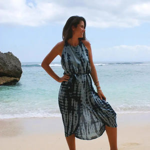 Vente en gros de robes de plage à la mode pour femmes bohème longues et chics robe longue élégante d'été de style bohème - Product Image 1