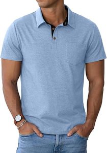 Polo de Golf para Hombre, Nuevo Modelo 2024, Calidad Premium, Secado Rápido, Diseño Sólido, Tela de Jersey de Algodón con Bolsillo - Product Image 5