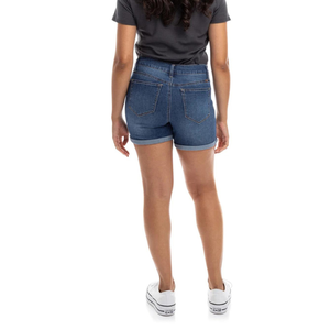 Robes de haute qualité pour femmes Cargo Jeans Pant Shorts Fabrication de vêtements pour filles Mid Rise Shorts en jean personnalisés à 5 poches Vente en gros - Product Image 2
